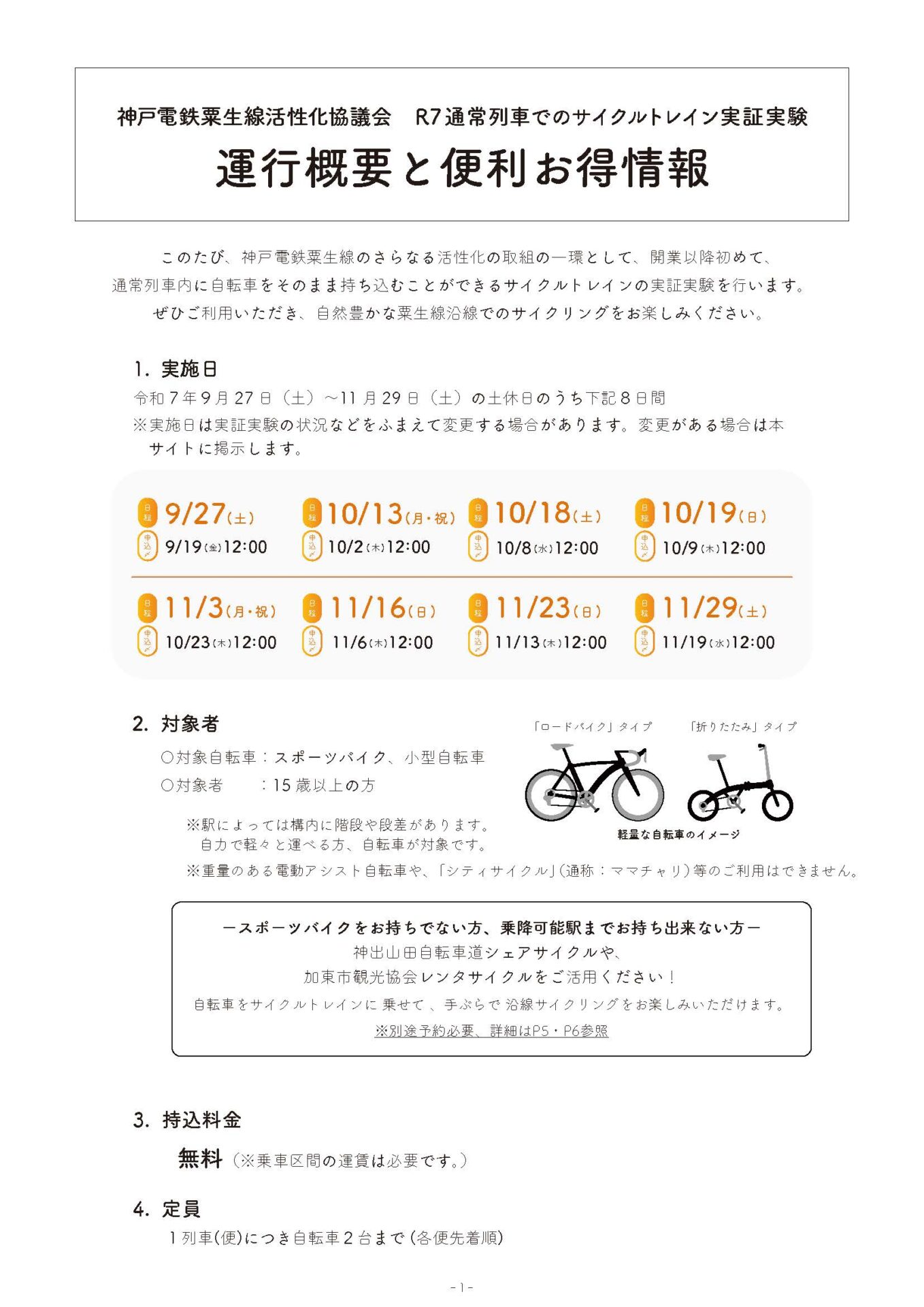 運行概要と便利情報